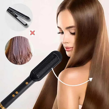 Electric Hair Straightener Brush Professional Fashion Fast Heating Ceramic Hair Straightener